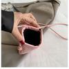 Fashionable Retro Phone Bag Woven Texture Mini Shoulder Crossbody Bag Casual Solid Color Change Storage Bag for Women