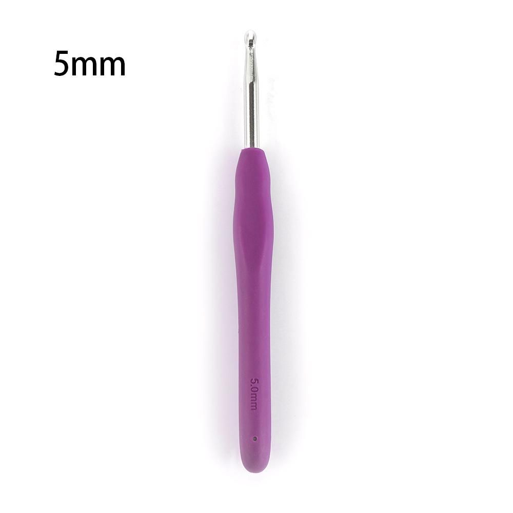 2.0-10mm Multicolor Craft Tools Ergonomic Handle Weave Yarn Knitting Needles Crochet Hook Aluminum