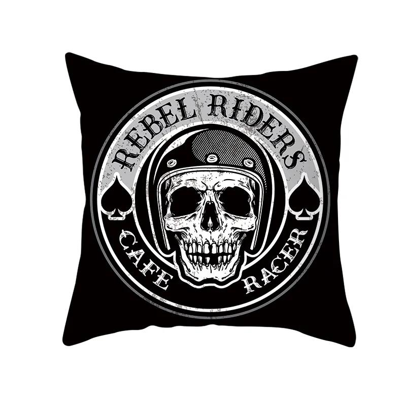 Sofa Bedroom Living Room Home Creative Skull Print Cushion Cover Fashion Decorative Pillow