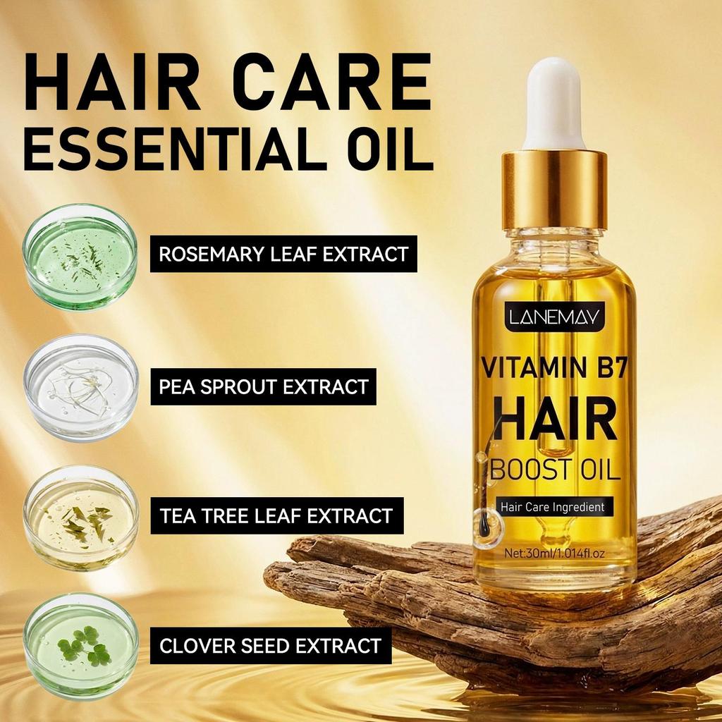 Hair Boost Oil-Nourishes The Scalp-Stengthens Hair-Promote Hair Growth With Tee Tree Leaf Extract-Suitable For All Hair Types, 30ml