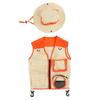 Children Outdoor Adventure Vest Hat Set Kid Washable Exploration Costume for Cosplay Camping