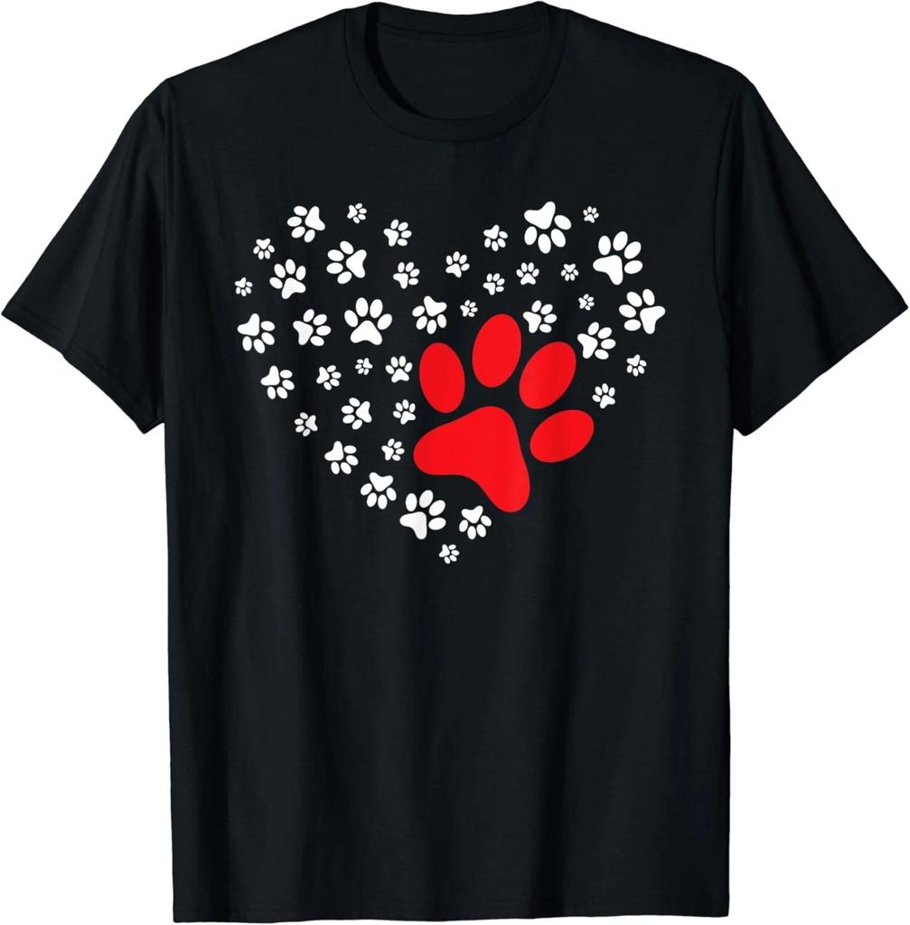 Dog Paw Heart - Dog Lover Puppy Owner Gift Unisex T-Shirt
