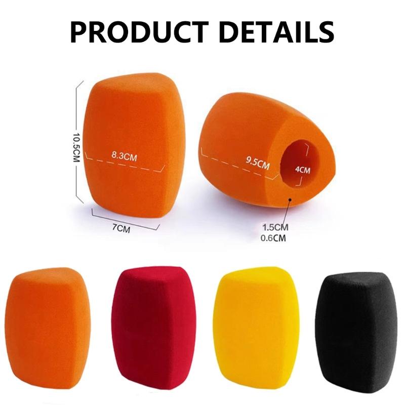 High Density Foam Microphones Cover Triangular Shape Noise Reductions Studio Recording Accessory