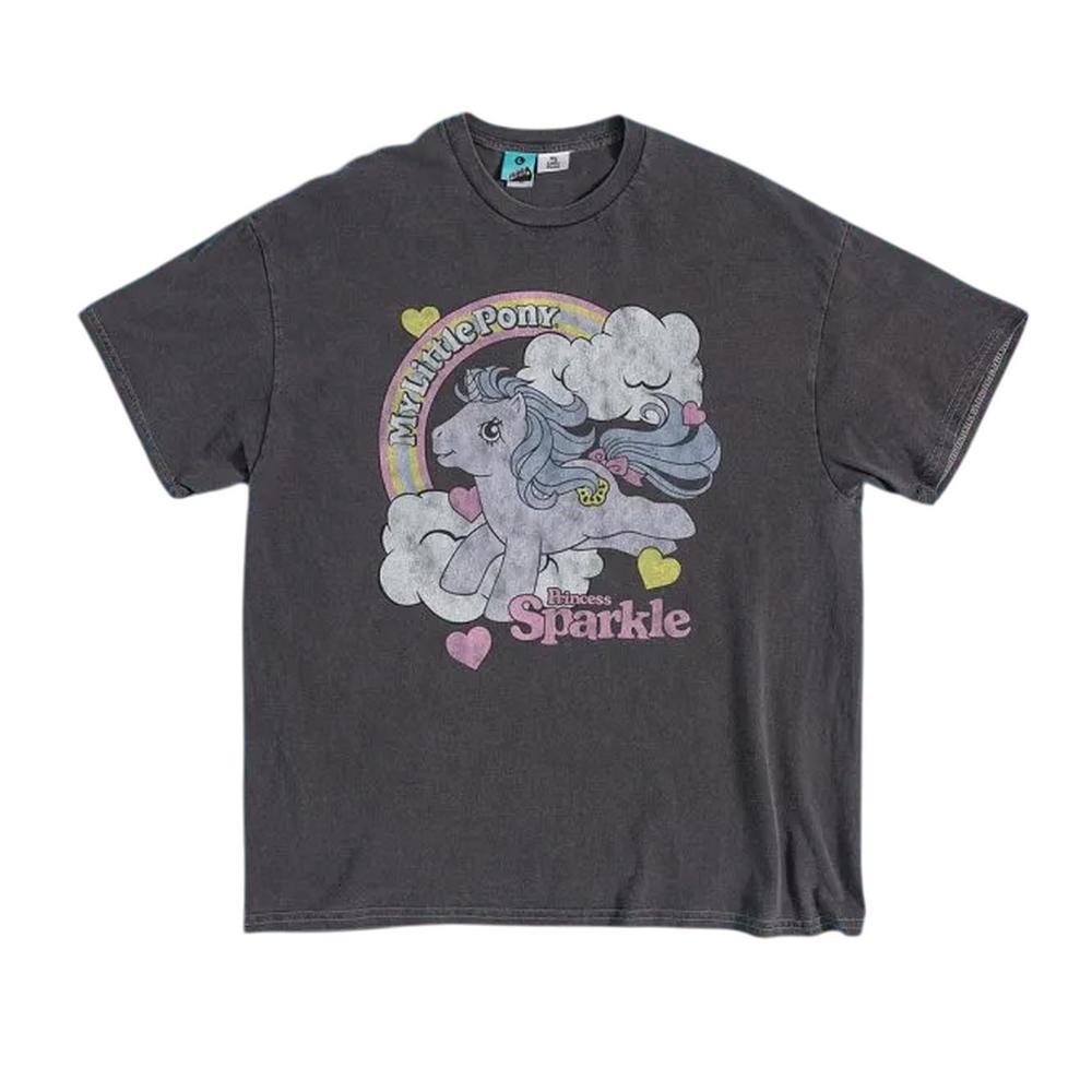 my little pony Unisex Adult Princess Sparkle Vintage Wash T-Shirt