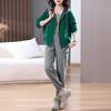 Women's Spring-Autumn 2025 Casual Sportswear: Fashionable, Age-Reducing Sweatshirt Two-Piece Set for Middle-Aged Moms
