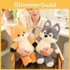 Forest Little Run Fox Plush Toy Cute Lamb Husky Rabbit Wolf Doll Gift Children