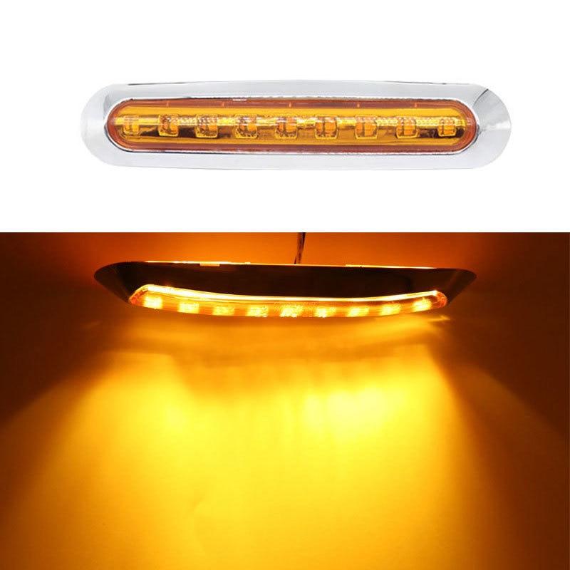 10 шт., 12 В/24 В, 9/6/4 светодиодов, водонепроницаемые, боковые габаритные огни, задний фонарь, автомобиль, грузовик, прицеп, задние фонари, парковочные огни, красный/белый/амер