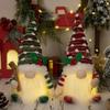 2024 NEW Glow Dwarf Dolls Christmas Decorations Knitted Glowing Doll with Light for Home Christmas Ornament Xmas New Year