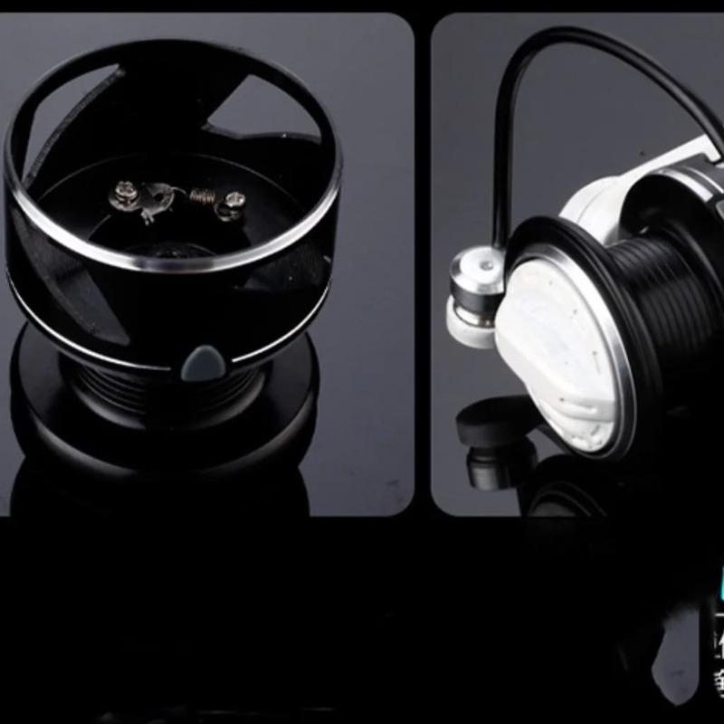 Новая рыболовная спиннинговая катушка 2000-7000 с цельнометаллическим рокером, принадлежности для морской рыбалки, цельнометаллическая головка, высокопрочная литая рыболовная катушка