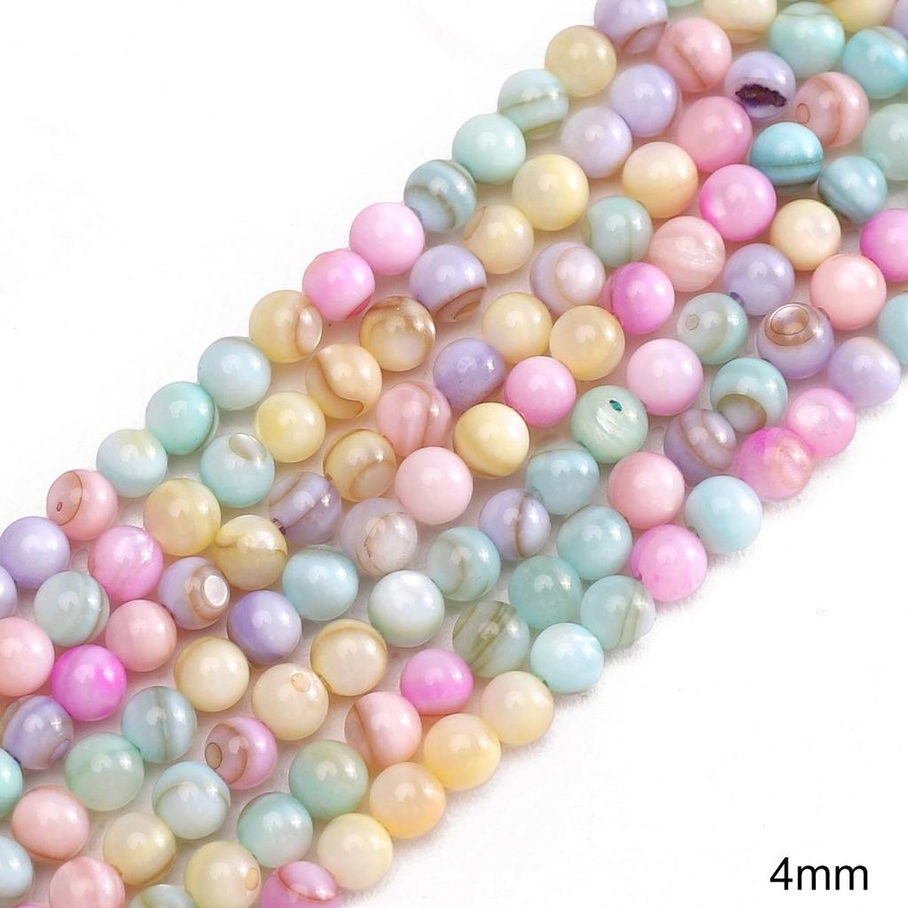 Natural Seashell Moon Round Star Beads For DIY Necklace Bracelet Earrings Jewelry Making