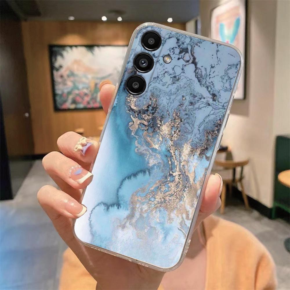 Чехол для телефона Samsung Galaxy A55 A54 A14 A34 A24 A25 A35 A10 A22 A32 A21S Белый Леопардовый Мраморный Художественный Прозрачный Clear Чехол