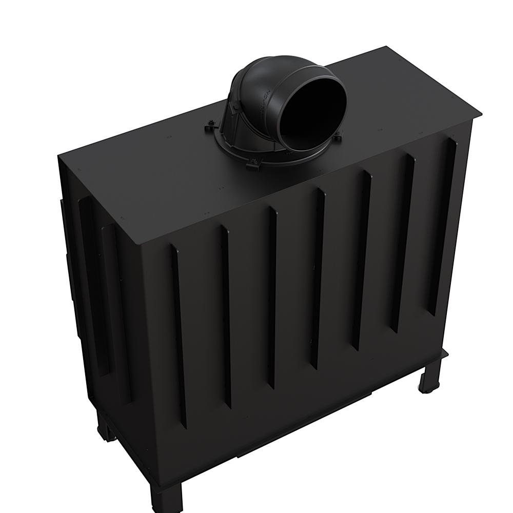 Steel fireplace KRATKI LUCY 16 kW Ø 200 black thermotec