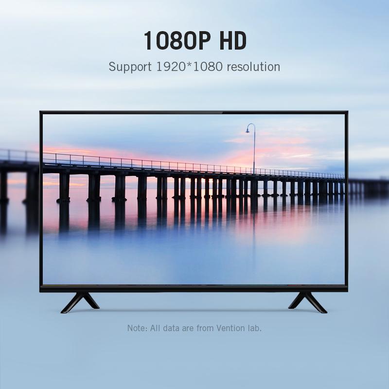 Vention Адаптер HDMI-VGA HDMI-папа-VGA Felame HD 1080P Аудиокабель-конвертер с разъемом 3,5 для PS4 Портативный ПК Проектор