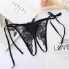 Sexy Panties Lingerie Women Open Crotch G-String Thong Embroidery Underwear Female Underpants K83