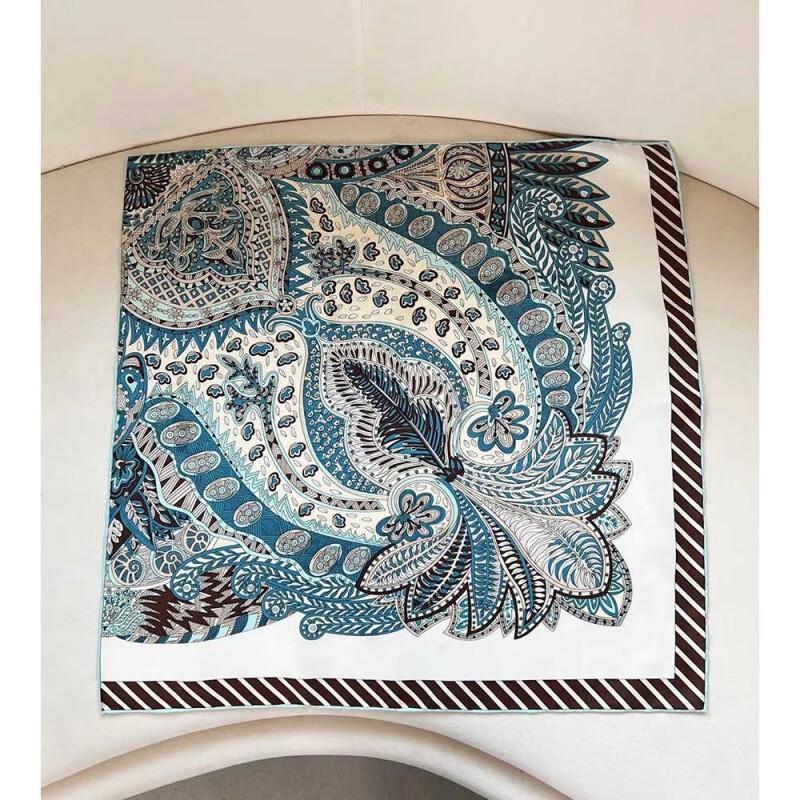 NINA SOLOR Royal Consort's Garden Silk Scarf