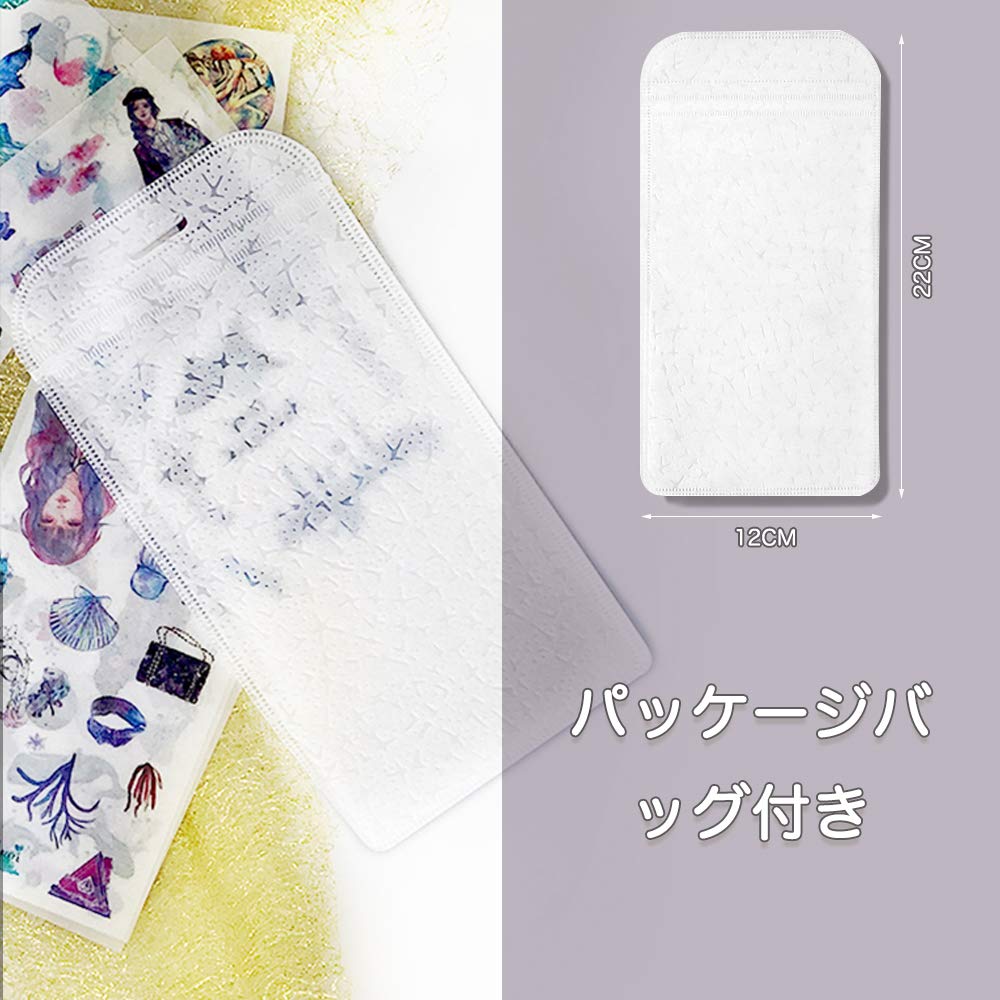 Cute and stylish stickers for girls and made of Japanese washi Set of 12 stickers for DIY including and household budget book Comes with a gift