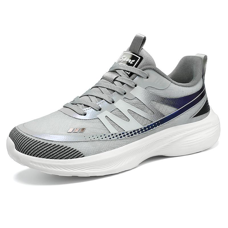 Men's Breathable Mesh Running Shoes - Odor-Resistant, Lightweight, Casual Style for Couples