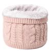 Soft Knitted Warm Scarves Plush Neck Gaiter Versatile Sport Scarf  for Women Men