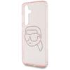 Чехол Karl Lagerfeld Rhinestones K. Головной Логотип Для Samsung Galaxy S25 Розовый