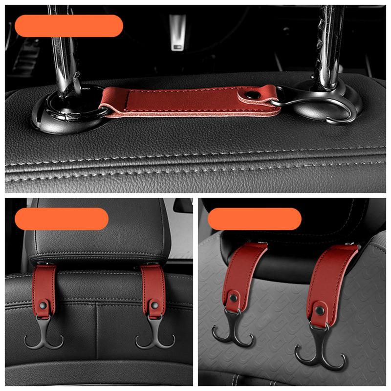 Крючки на подголовник автомобильного сиденья Автомобильный крючок Крючки на подголовник Органайзер для хранения Вешалка для автомобильного сиденья Крючки на спинку автомобильного сиденья Кожаные крючки для автомобильной сумки Автомобиль