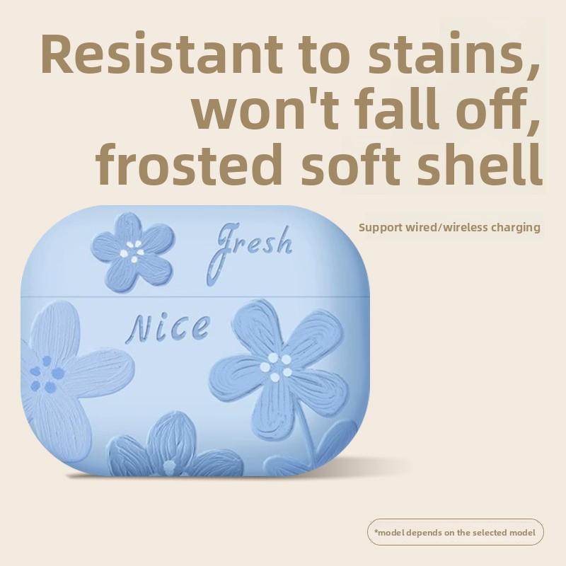 Подходящий защитный чехол для AirPods4 Pro2 Apple 3-го поколения 4-го поколения Чехол для наушников Всесторонний чехол для беспроводных Bluetooth-наушников