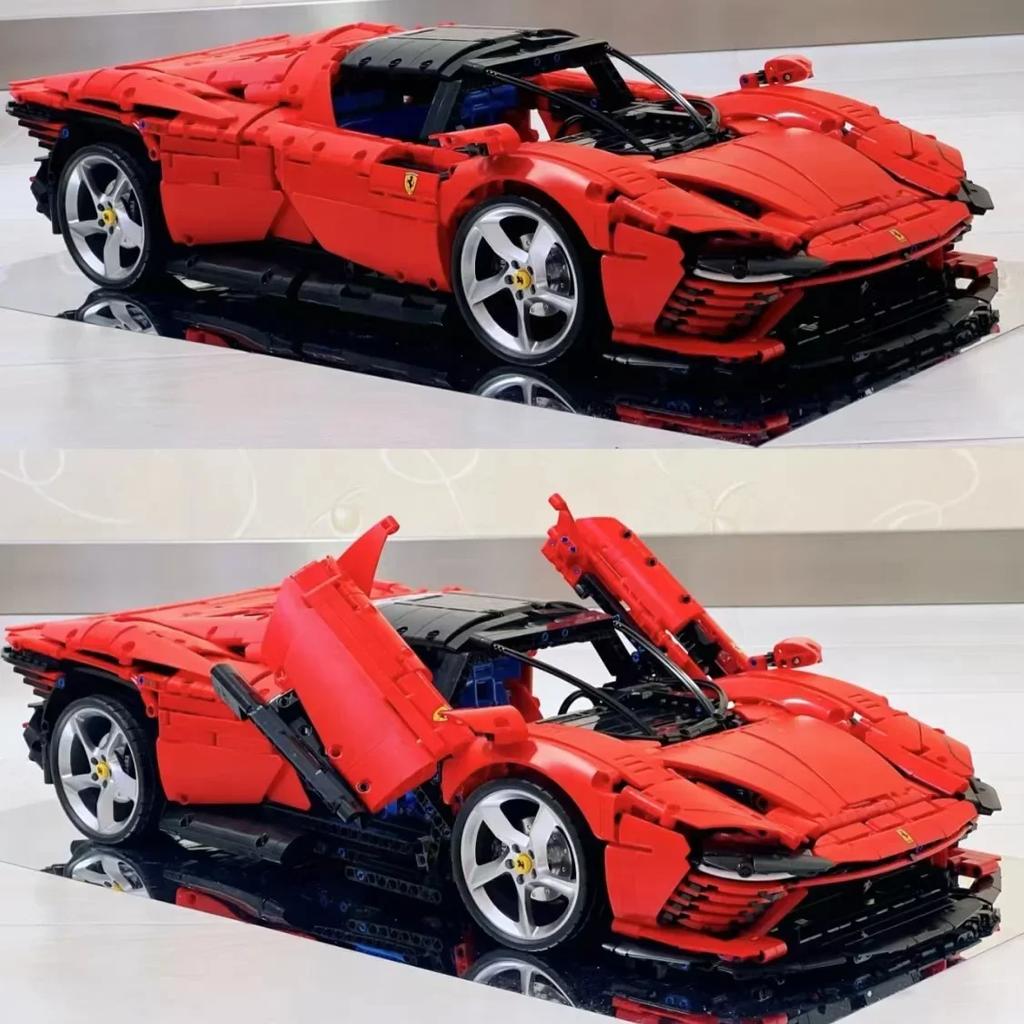 Суперкар Daytona SP3 Ferraried Модель Технические строительные блоки Кирпичи Игрушки для детей Мальчики Девочки Подарки на Рождество и День рождения