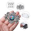 YYCE3 3D Car Fender Metal Crown Lion Emblem Badge decoration Stickers For Alfa Romeo Giulietta GT 159 147 Mito Volante Auto Styling