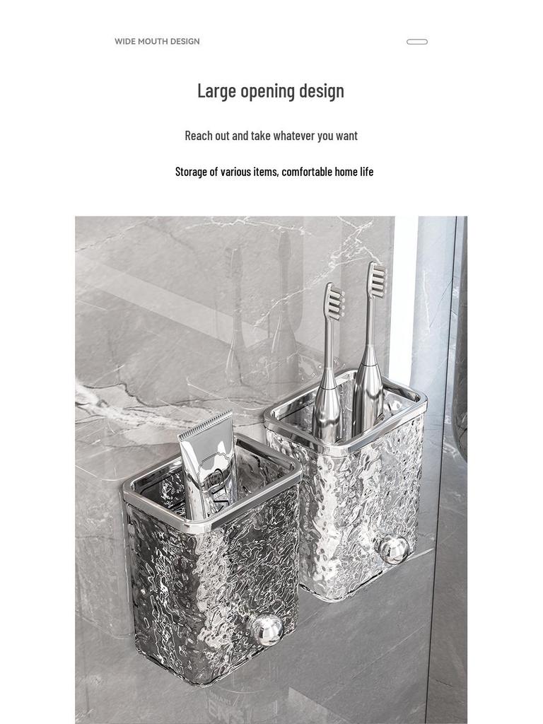 Настенная полка для хранения в ванной без сверления для мочалок и косметики