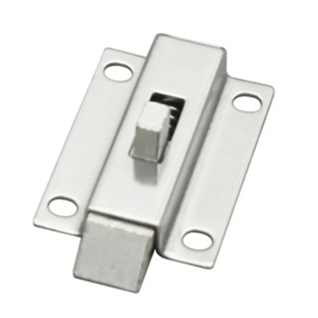 Stainless Steel Automatic Spring Latch Lock Toilet Door Buckle Bolt Anti-theft Wooden Door Latch 50mm/2 Inch Spring Bounce Lock