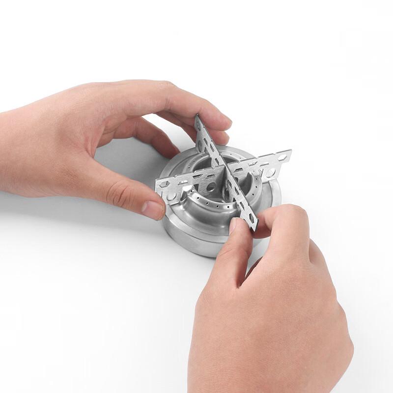 Portable Round Alcohol Stove with Stand