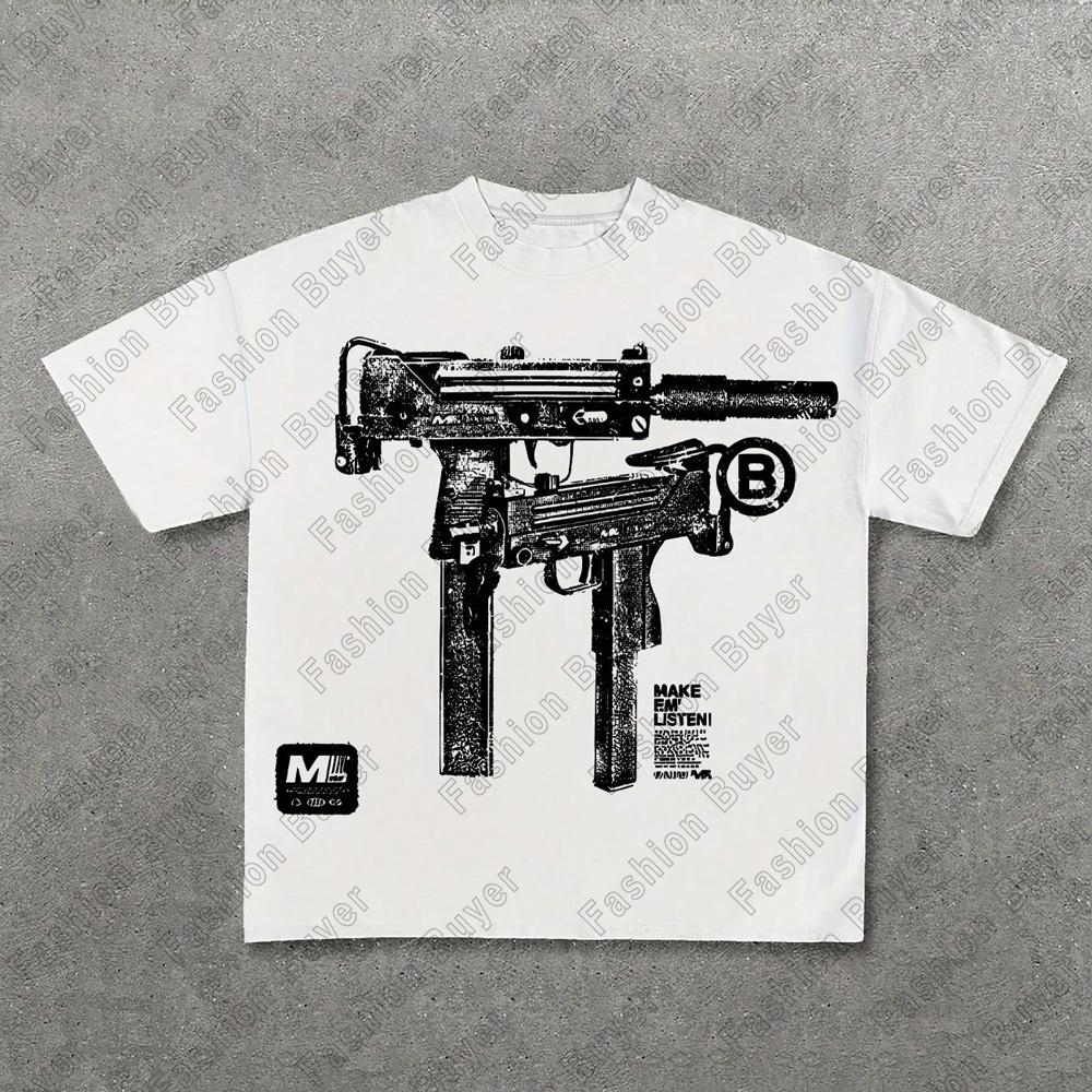 Unisex Sports Tops Fashion Print Casual Short Sleeves Versatile Suitable for Outdoor Street Style Casual Loose Crew Neck Unisex