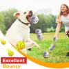 2Pcs Pet Toy Bite-resistant Teeth Grinding Dog Toy Balls Interactive Colorful Pet Chew Ball Pet Supplies