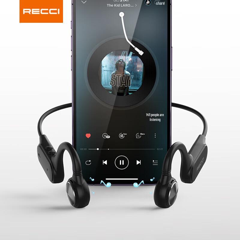Спортивная гарнитура Recci REP-W61 с костной проводимостью
