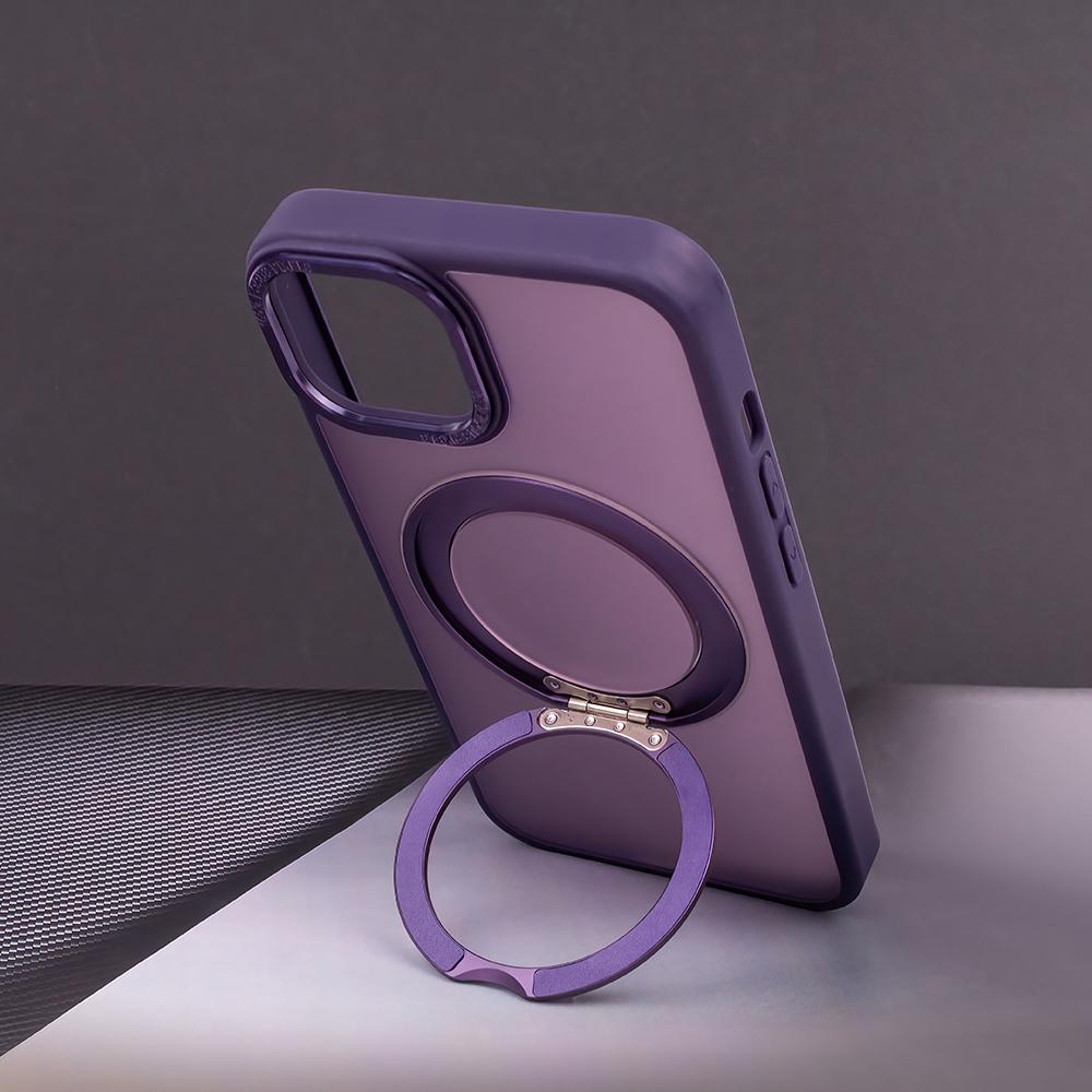 Nakładka Mag Ring Rotating Do Iphone 15 Pro 6,1" Fioletowa