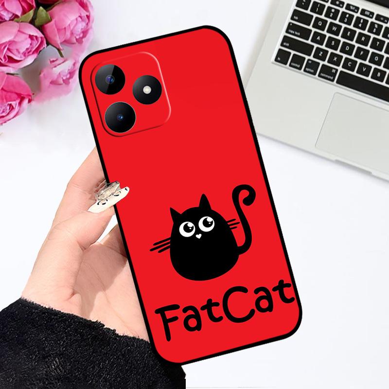 Мультяшный модный чехол для Realme Note 50 Coque Narzo N53 ТПУ силиконовые чехлы для телефона для Oppo Realme C51 C51s C53 4G Мягкий бампер