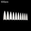 600Pcs Pointed Long Full Cover Fake Nail Tip False Artificial Fingernail Manicure