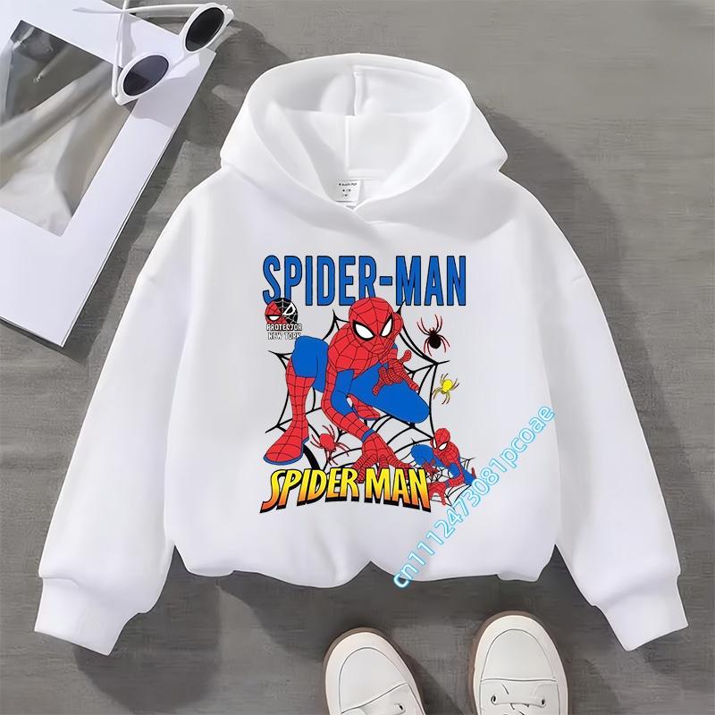 2026 New Winter-Spring Long-Sleeved Superhero Children's Sweatshirt for Boys, Girls' Casual Top with Cartoon Print