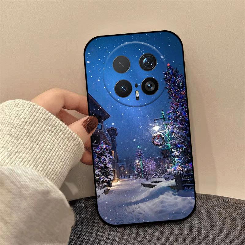 Рождественский Расписной Чехол Для Honor Magic 8 7 Pro Magic8 X50 90 GT Lite Pro X50i 90Smart Мягкий Силиконовый ТПУ Защитный Задний Чехол