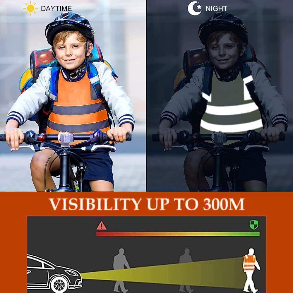 Children's Reflective Vest, High Visibility Vest, Lightweight High Visibility Vest, Car, High Visibility Vest, Children, Safety Vest, Washable