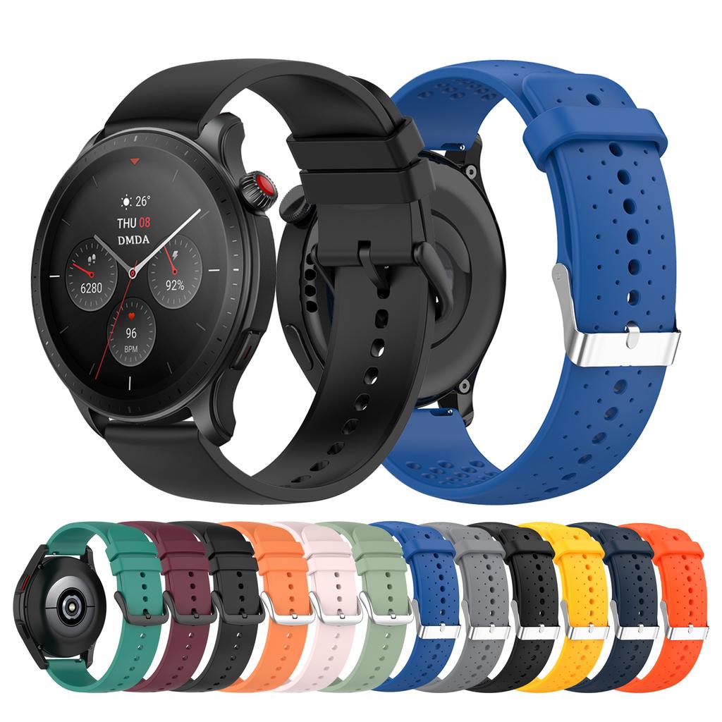 20mm 22mm Silicone Strap For Amazfit Bip 5 4 S/GTR 4 3 Pro/GTR 42mm 47mm/GTR 2e Band GTS 4 2 Mini/Zepp Z/Stratos 3 2 2 Bracelet