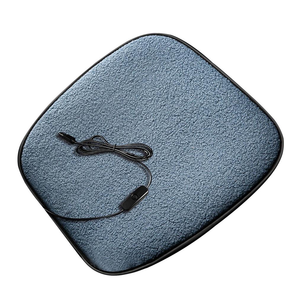 Зимняя автомобильная подушка с подогревом 5 В 12 Вт Автомобильная USB Электрическая грелка для сиденья с термостатом Теплые чехлы на сиденья с подогревом Автомобильный интерьер