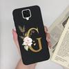 Чехол для Xiaomi Redmi Note 9 Pro Цветы Буквы Силиконовый Мягкий ТПУ Задняя Крышка Для Xiomi Redmi Note9 Pro 6.67'' M2003J6B2G Чехол