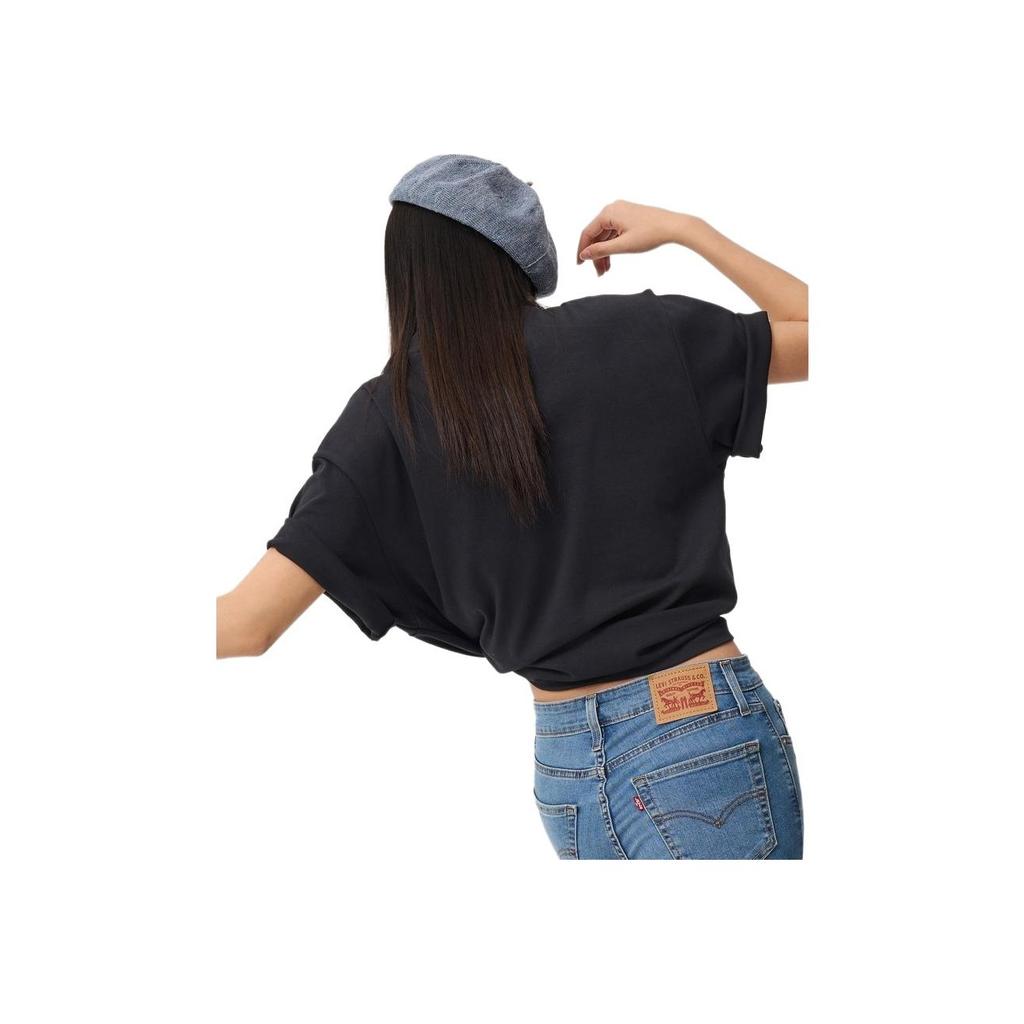 Мужская футболка с коротким рукавом Levis с принтом букв в стиле колор-блок, топы, черный 001AM-0001