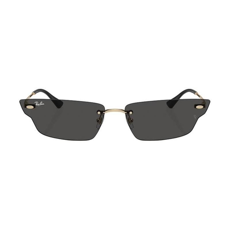 RAYBAN Temple Logo Metal Irregular Geometry Sunglasses Unisex Couple Style Multicolor 0RB3731