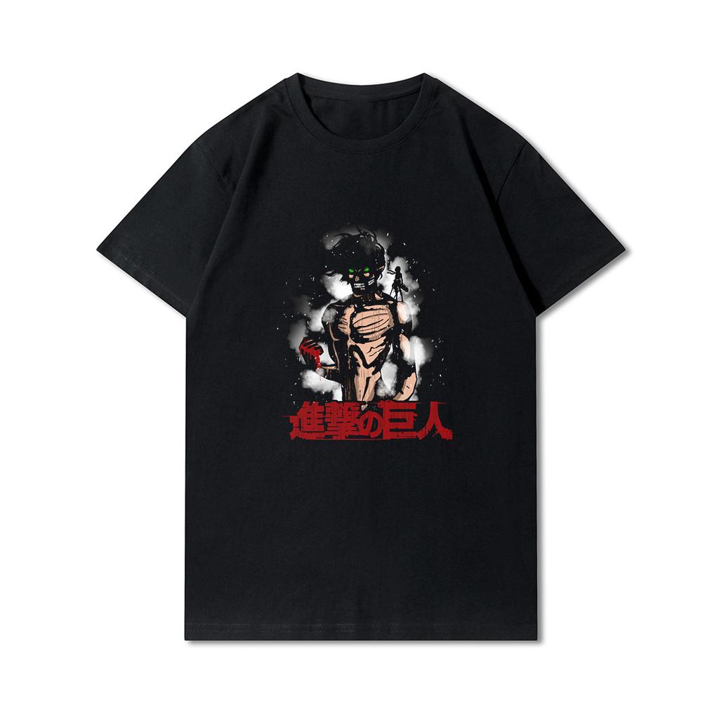 Мужские футболки больших размеров в стиле аниме «Атака Титанов» Levi · Ackerman Eye, топы в стиле панк, летние свободные топы в стиле Харадзюку в готическом стиле с короткими рукавами
