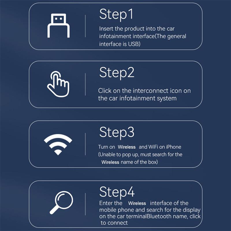 Интеллектуальный беспроводной адаптер Carplay Android Auto, Carplay Ai Box, беспроводной ключ Plug&Play для проводных автомобилей Carplay/Andriod Auto