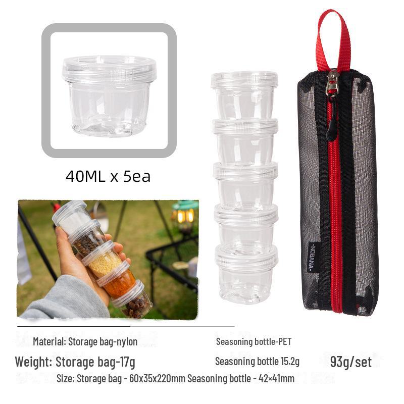 Набор мини-бутылок для приправ CLS: Переносная банка для специй на 6 предметов для кемпинга, барбекю и хранения на кухне
