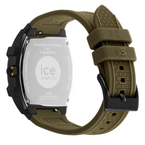 Ice-watch Men's Watch, 024369, Khaki Black, Skeleton, Steel, Medium, Multi-Function, Authorized Retailer
