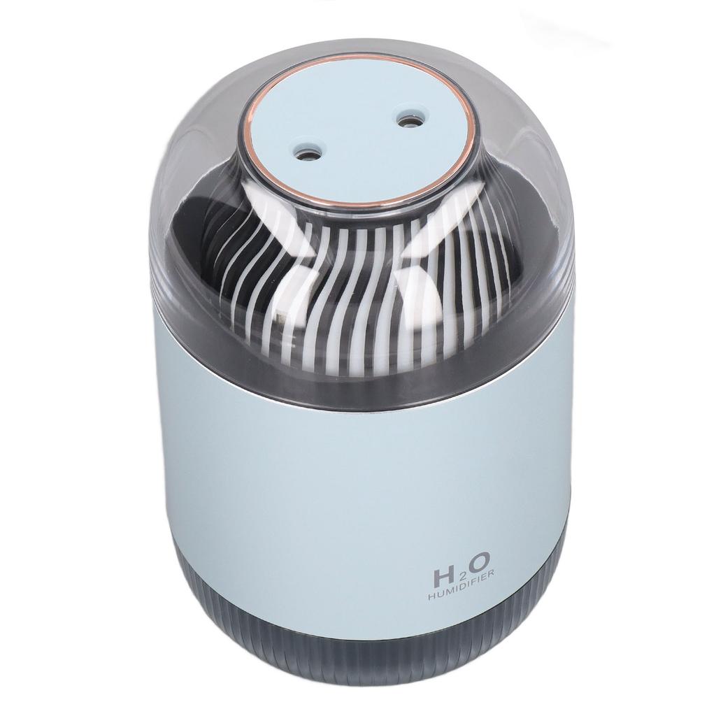 1000ml Air Humidifier Double Spray with Night Light USB Charging Mist Vaporizer for Home Blue
