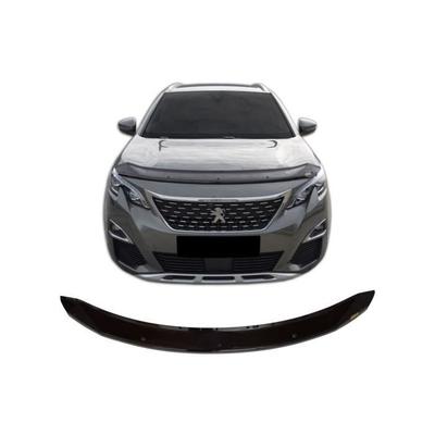 Дефлектор капота - - Peugeot 3008 2 - Пластик ABS - Легкая установка - Черный